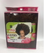 EVE HAIR 100% REMY HUMAN HAIR AFRO KINKY BULK 16&quot; COLOR # 30 MALEY BRAID... - $560.98 MXN