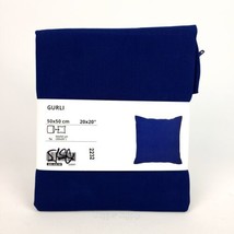 Ikea GURLI Cushion Pillow Cover Dark Blue 20x20&quot; New - £9.78 GBP