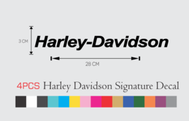 3 PCS Harley Davidson Logo Sticker Vinyl Decal 13 INCH SET - £13.32 GBP+