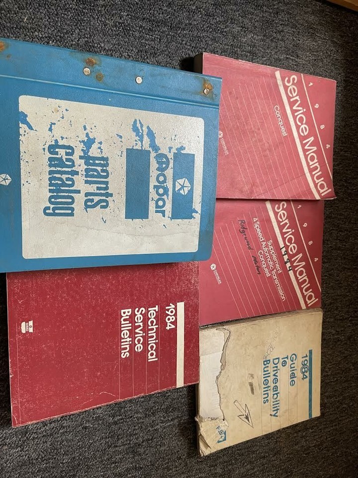 1984 Chrysler Conquest Service Repair Shop Manual Set W Parts Catalog + Bulletin Item image 6