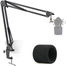 Mxl 770 990 Microphone Stand With Pop Filter - Mic Suspension Boom Sciss... - £27.49 GBP