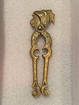 5.75" Brass Rooster Handheld Nutcracker Tool *Pre-Owned w/Wear* c2 - $15.99