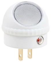 LED dawn dusk night light Light sensor round dOme shaped adjustable whit... - $19.11