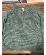 Worthington Women’s Multi Stitch Loose Weave Sweater, Catalina Jade. Lar... - £13.74 GBP