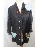Christina Joyful Creations Black Crazy Open Blazer Size L XL - £78.10 GBP