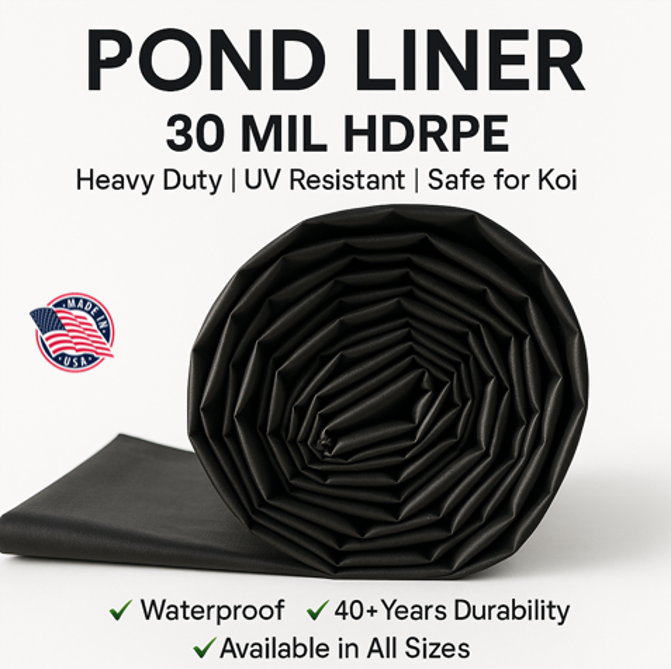 Pond liner 30 mill HDRPE 150X250 UV Resistant,Durable,Fish pond, Free Shipping! Item image 3