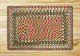 Earth Rugs 28-024 Olive-Burgundy-Gray Rectangle Rug - £467.03 GBP