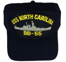 Uss North Carolina BB-55 Hat Cap Usn Navy Nibk Wilmington Battleship Showboat - £18.18 GBP