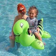 Inflatable Dinosaur Float Pool Toys Ride-On Inflatable Swimming Pool Beach Float - £31.71 GBP
