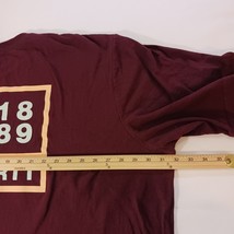 Carhartt 1889 Graphic Print Pocket T-shirt Men's Burgundy Relaxed Fit Size 4XL image 12