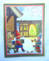 10 Vintage Caspari NY Switzerland Christmas Cards Envelopes Printed in D... - $18.99