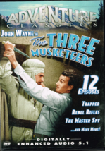 John Wayne in The Three Musketeers,  12 Episode Serial, DVD - £5.43 GBP
