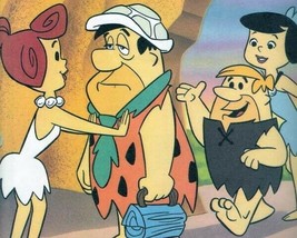 The Flintstones Fred leaving for work Wilma Barney &amp; Betty in house 8x10 photo - £7.66 GBP