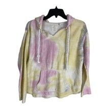 Southern Spirit Womens Jacket Size Medium Yellow Pink Tie Dye Hoodie Pul... - £14.57 GBP