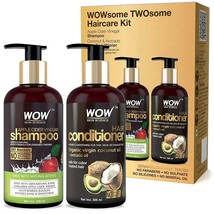 WOW Hair Conditioner Apple Cider Vinegar Shampoo Coconut and Avocado Oil... - £22.82 GBP