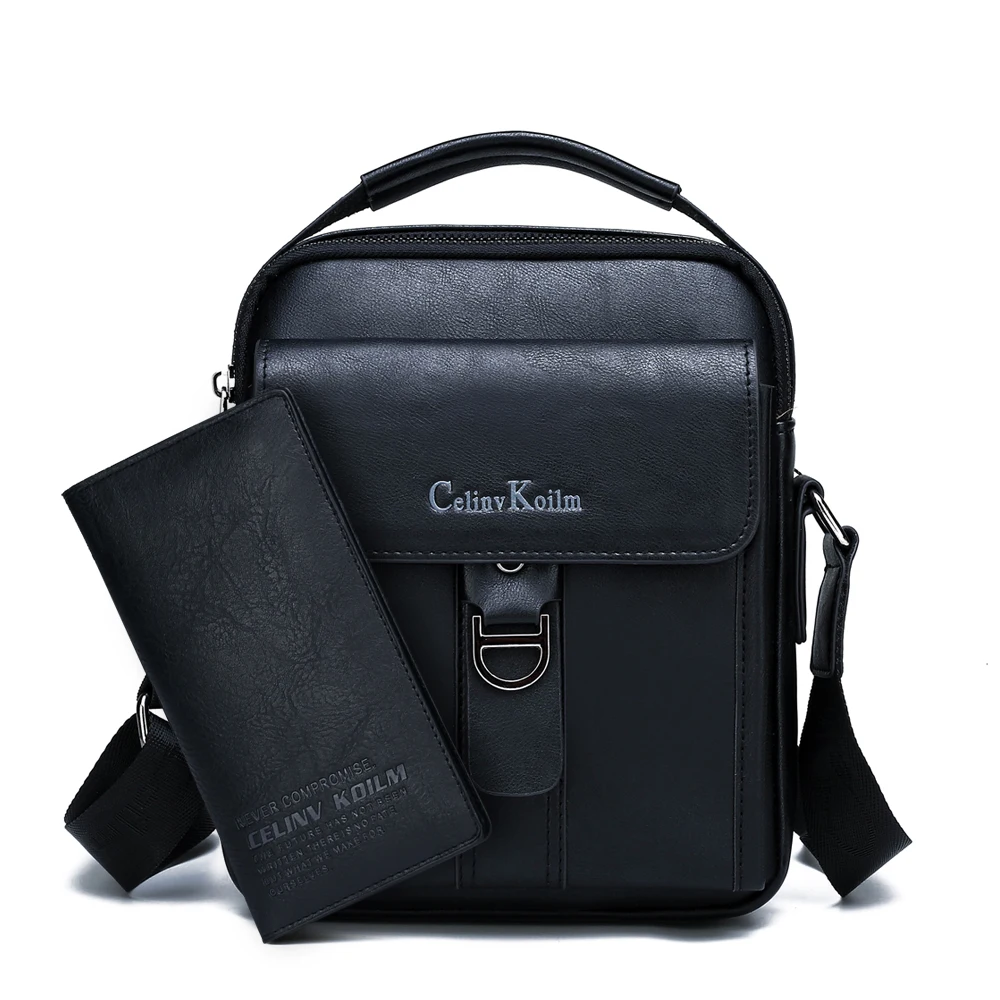 CLEINV KOILM Brand New High Quality Leather Crossbody Bags For Men Shoulder Mess - £37.52 GBP