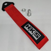 HKS Race High Strength Red Tow Towing Strap Hook For Front / REAR BUMPER... - £23.63 GBP