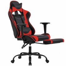 Gaming Chair Office Chair Ergonomic Desk Chair with Footrest Arms Lumbar Support - £174.84 GBP