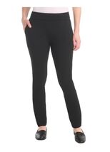 Dalia Womens Pants Black Pull-On Ponte Tummy Control Pockets Midrise Nar... - $39.99