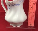 Johnson Brothers Blue Leaf Scalloped w/ Bands Gold Trim England - Pitcher - $29.65