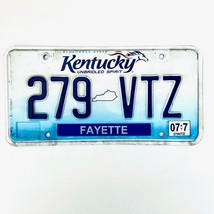 2007 United States Kentucky Fayette County Passenger License Plate 279 VTZ - £13.23 GBP