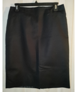 EXCELLENT WOMENS VAN HEUSEN STUDIO STRETCH BLACK LINED SKIRT W/ POCKETS ... - $26.95