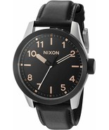 Nixon A9752051 Men&#39;s &#39;Safari&#39; Quartz Stainless Steel and Black Leather W... - $175.86 CAD