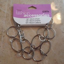 Fashion Accessories Silver Tone 18&quot; Chain - New - £5.49 GBP