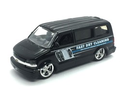 Jada Dub City 2001 01 Chevrolet Chevy Astro Van Black Dry Cleaning Die Cast 1/64 - £37.99 GBP
