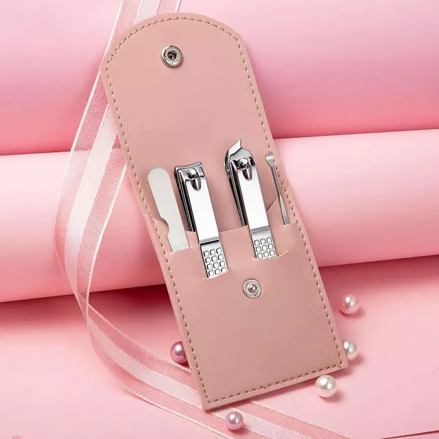 4-in-1 Stainless Steel Manicure Pedicure Nail Care Set with Case US $3.51 - $215.44 MXN