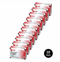 ACCO Paper Clips, #1 Size, Economy Non-Skid 10 Boxes, 100/Box (1000 Count Total) - £13.50 GBP