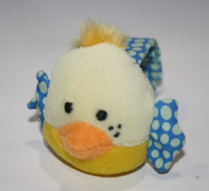 Infantino Duck Baby 6&quot; Wrist Ankle Rattle Springtime Plush Little Chick Soft Toy - £7.64 GBP