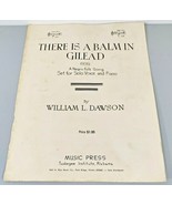 Vtg 1960s There Is A Balm In Gilead Folk Song William Dawson Tuskegee In... - £10.53 GBP
