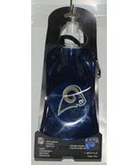NFL Licensed Los Angeles Rams Reusable Foldable Water Bottle - £10.26 GBP