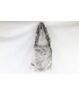 Deadstock Vintage Y2K 90s Fuzzy Shag Fur Handled Flap Shoulder Bag Purse... - £77.63 GBP
