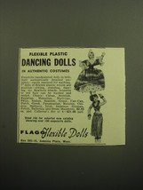 1958 Flagg Flexible Dolls Advertisement - Flexible Plastic Dancing Dolls - £14.56 GBP