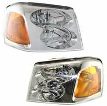 LEFT &amp; RIGHT Headlight Headlamp Set For 2002 2003 2004 2005 2006 GMC Envoy XL - £100.21 GBP