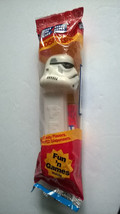 Star Wars Clone Storm Trooper Pez Dispenser Red Cello Bag  & Candy 1990s?? - $10.37