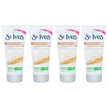 Pack of (4) New St. Ives Nourished and Smooth Scrub and Mask, Oatmeal 6 oz - £22.01 GBP