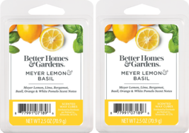 Better Homes and Gardens Scented Wax Cubes 2.5oz 2-Pack (Meyer Lemon Basil) - £9.38 GBP