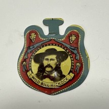 Vintage 1950s Post Raisin Bran Cereal Premium Wild Bill Hickok Tin Badge - $19.98
