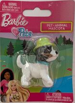 Barbie Pets Dog Figure Green Hat Measures 1.5 inches Tall - $2.96