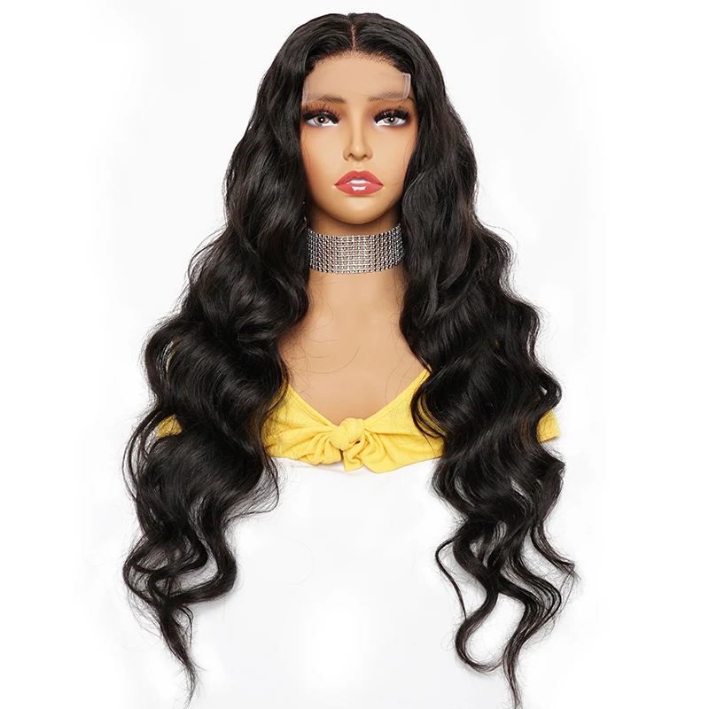 13*4 Lace Frontal Wigs Body Wave Remy Peruvian Human Hair Wig 4*4 Lace Closu - £42.32 GBP+