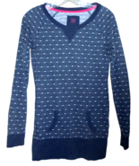 SO Brand Women Small S Polka Dot Pullover Cozy Sweatshirt Pockets Slim F... - $145.21 MXN