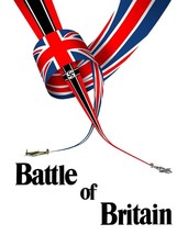 Battle of Britain Union Jack German flags World War 2 Planes Artwork 16x20 Canva - $69.99