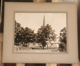 Vtg 1930s Photo Church 8x10 Klotz &amp; Saier Photographers Nyack NY Piermont - $40.26 CAD