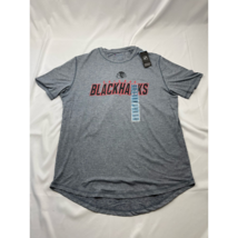 Chicago Blackhawks Mens T-Shirt Champion Gray Heathered Hockey NHL L New - £10.21 GBP