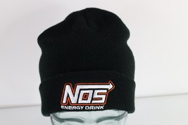 Vintage Streetwear Spell Out NOS Energy Drink Ribbed Knit Winter Beanie ... - £27.89 GBP