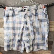 Chaps Mens Shorts 36 Plaid Flat front chino Shorts  Golf Casual EUC - £7.91 GBP