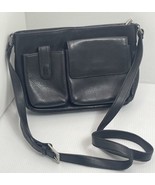 HOBO INTERNATIONAL Crossbody Commute Purse Bag Black Leather Vintage 10” X 7” - $36.92